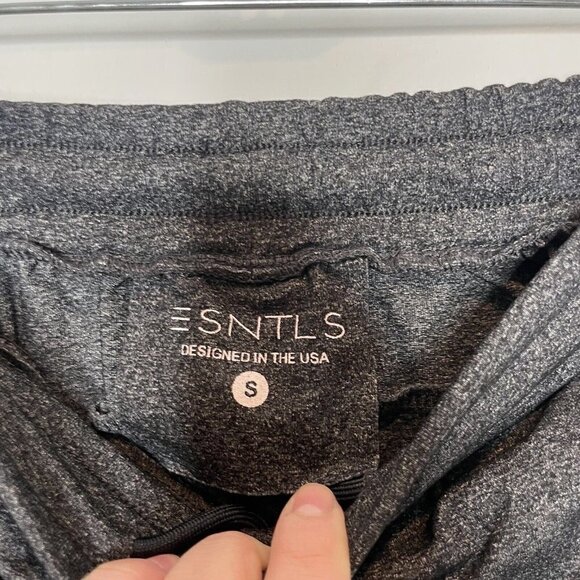 ESNTLS Mens Dark Gray Track Pants Joggers Size Small - Picture 3 of 8